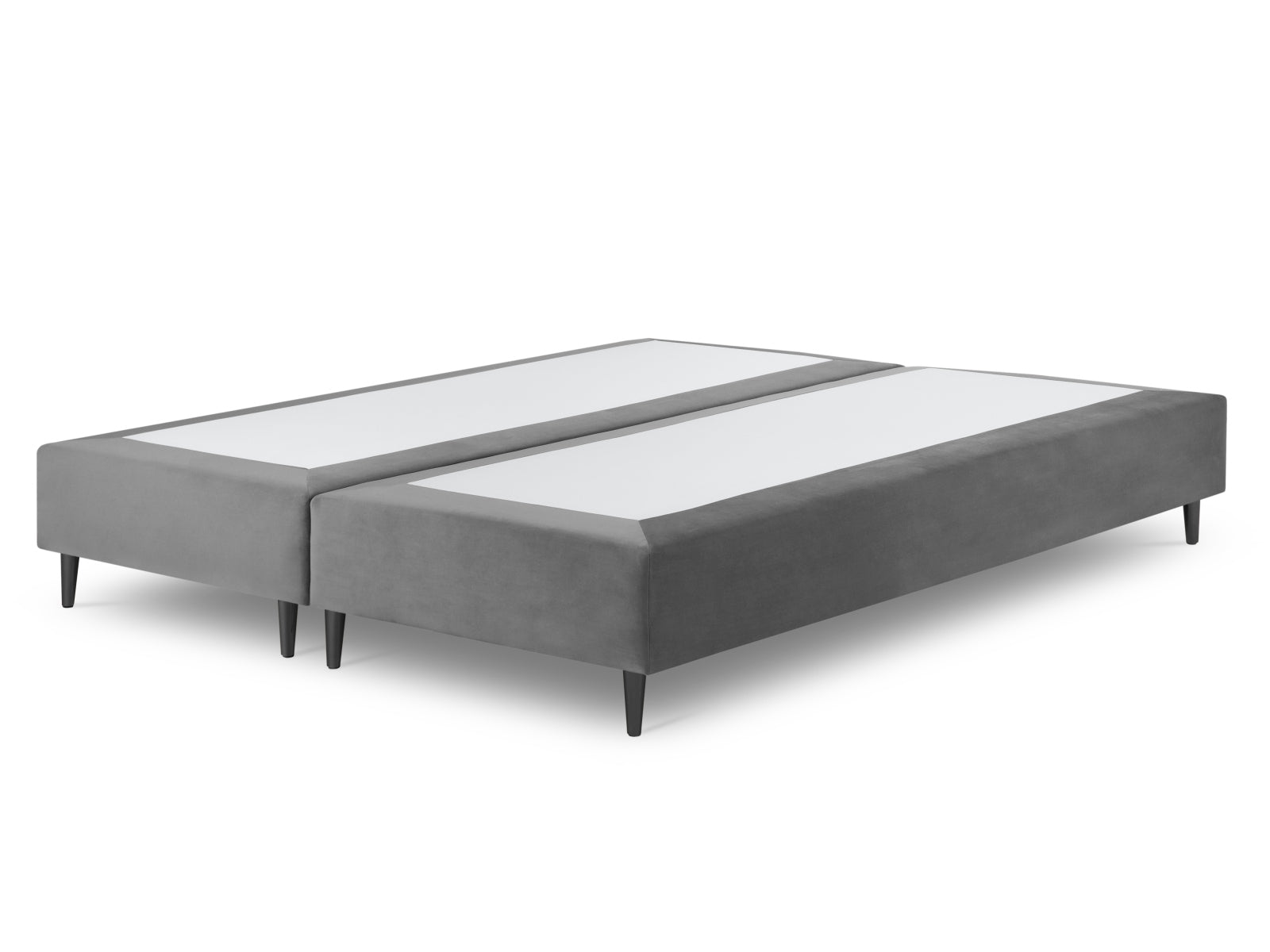 Whale Velour Base  in Light Grey präsentiert im Onlineshop von KAQTU Design AG. Bettgestell ist von Micadoni