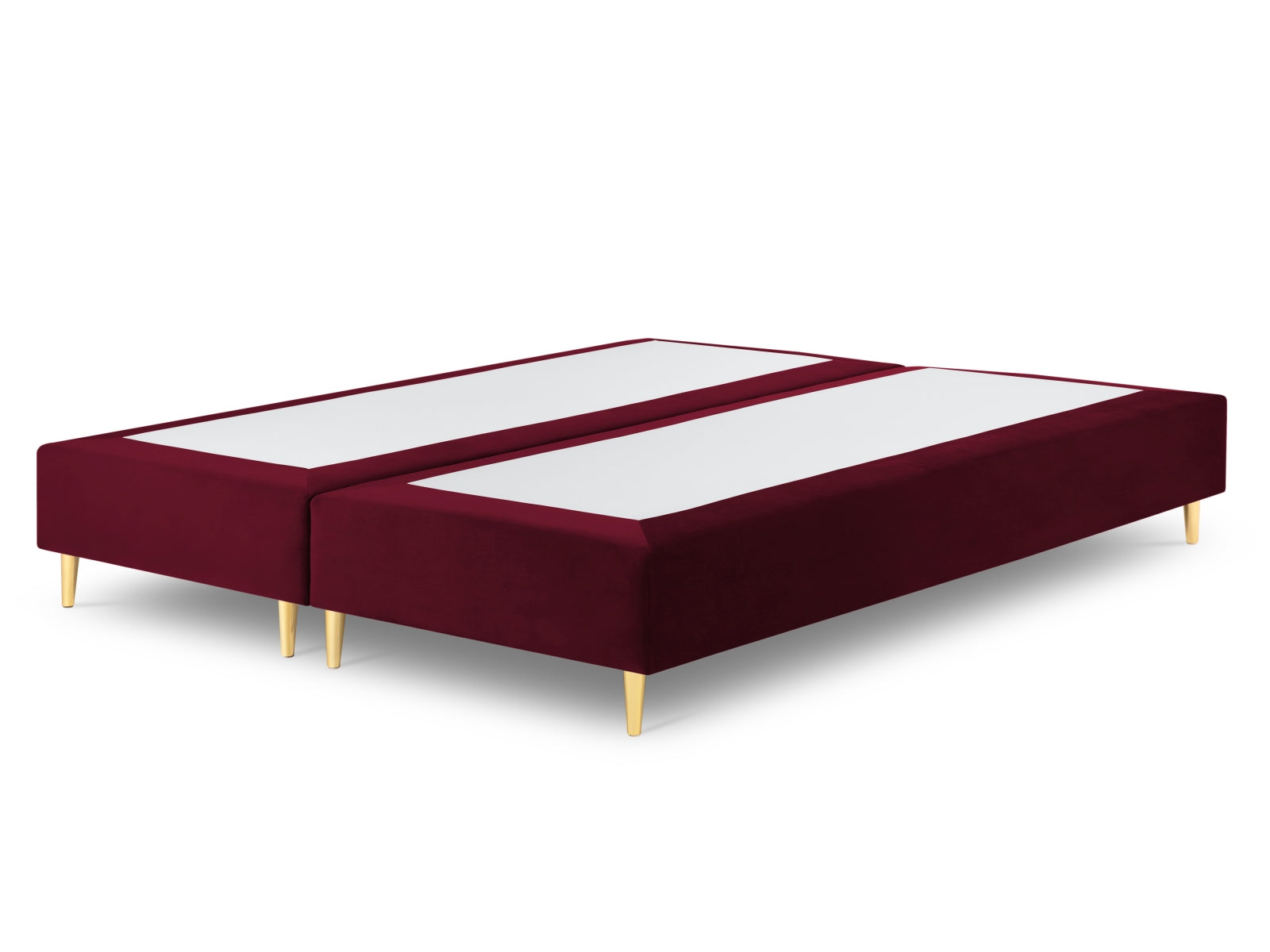 Whale Velour Base  in Dark Red präsentiert im Onlineshop von KAQTU Design AG. Bettgestell ist von Micadoni
