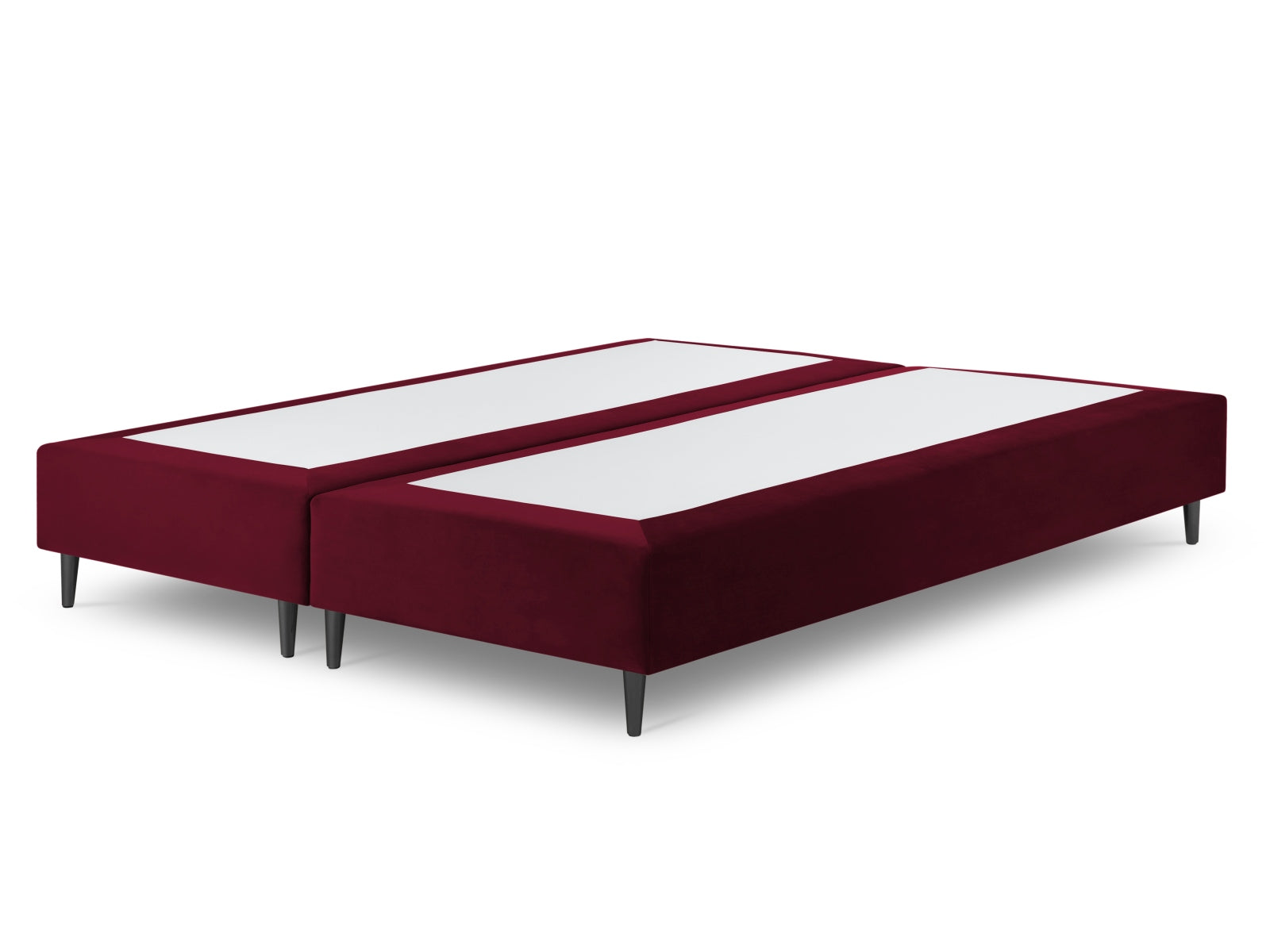 Whale Velour Base  in Dark Red präsentiert im Onlineshop von KAQTU Design AG. Bettgestell ist von Micadoni