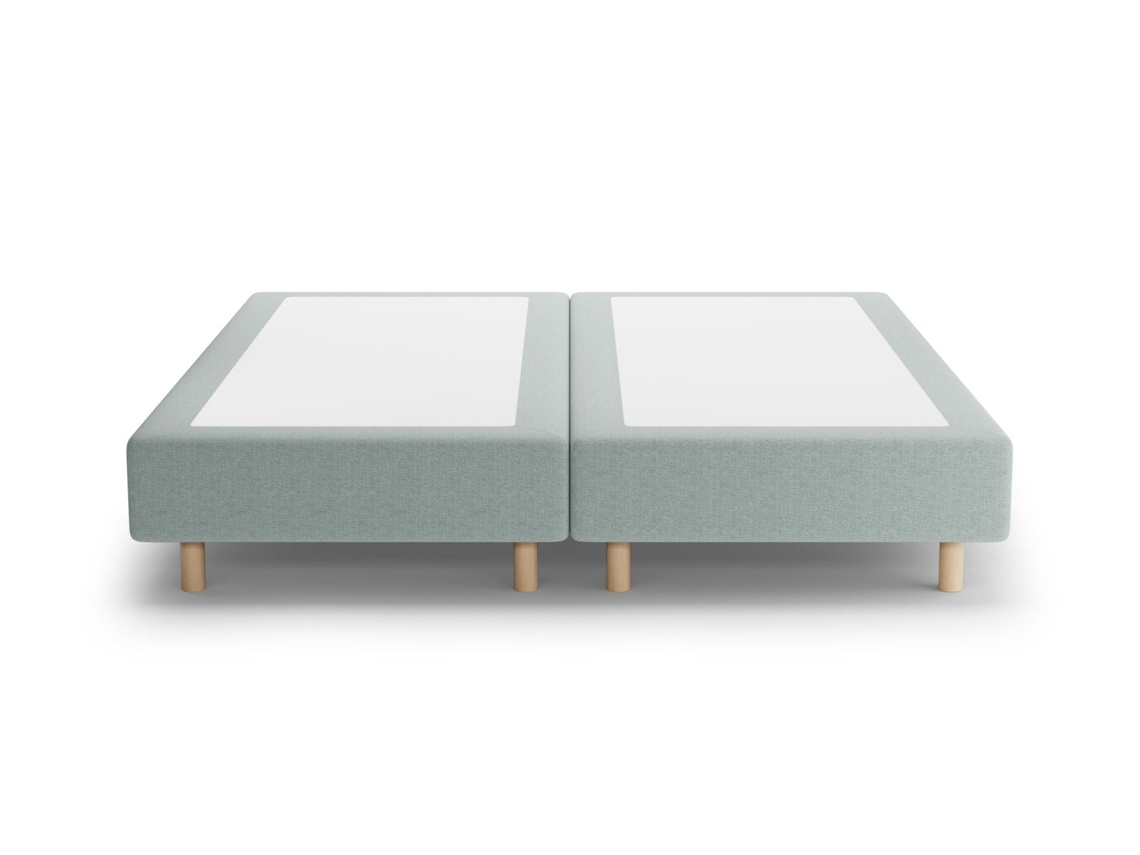 Stilvolles Bettgestell Whale in zartem Mintgrün von Micadoni, 200 cm, perfekt für ein gemütliches und modernes Schlafzimmerambiente.