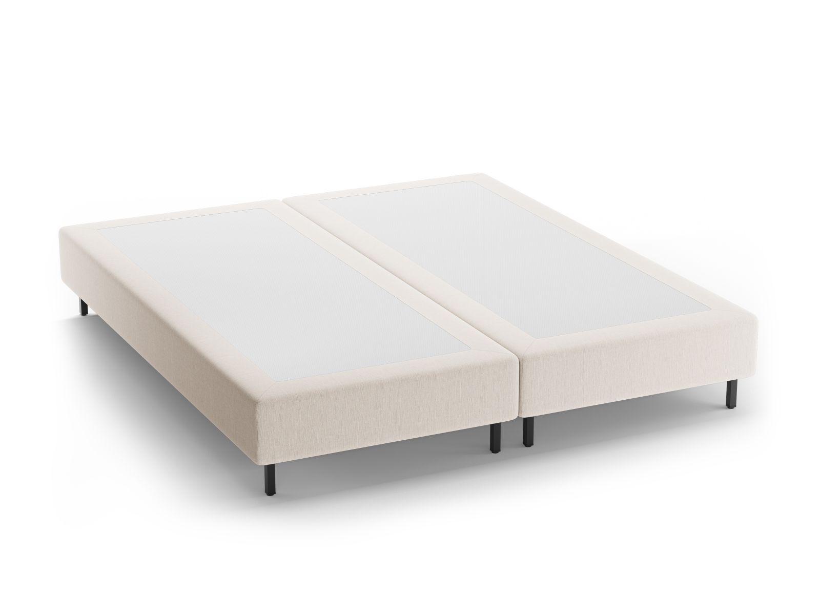 Bettgestell Whale 200cm in White-Babel präsentiert im Onlineshop von KAQTU Design AG. Bettgestell ist von Micadoni