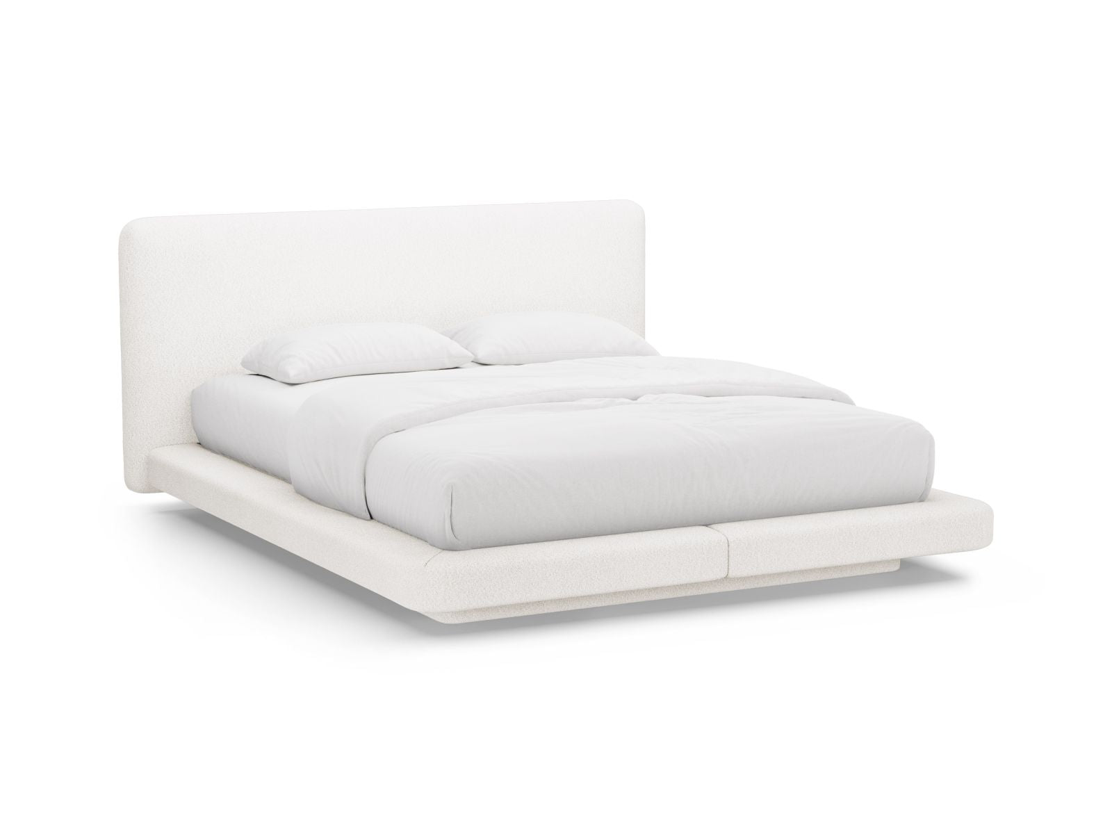 Linea Bett mit Kopfteil 200cm in White-Baloo präsentiert im Onlineshop von KAQTU Design AG. Bett ist von Micadoni