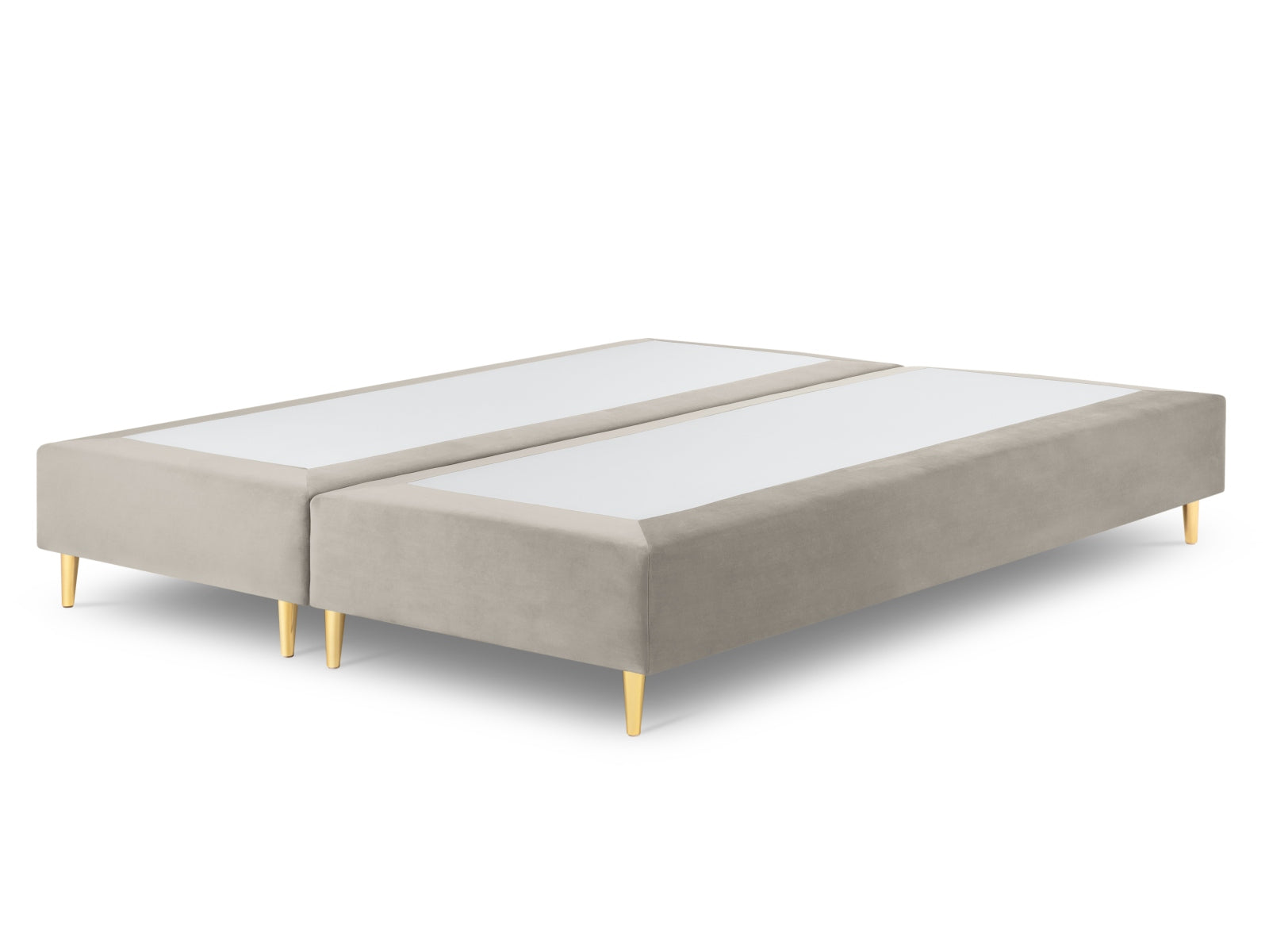 Whale Velour Base  in Light Beige präsentiert im Onlineshop von KAQTU Design AG. Bettgestell ist von Micadoni
