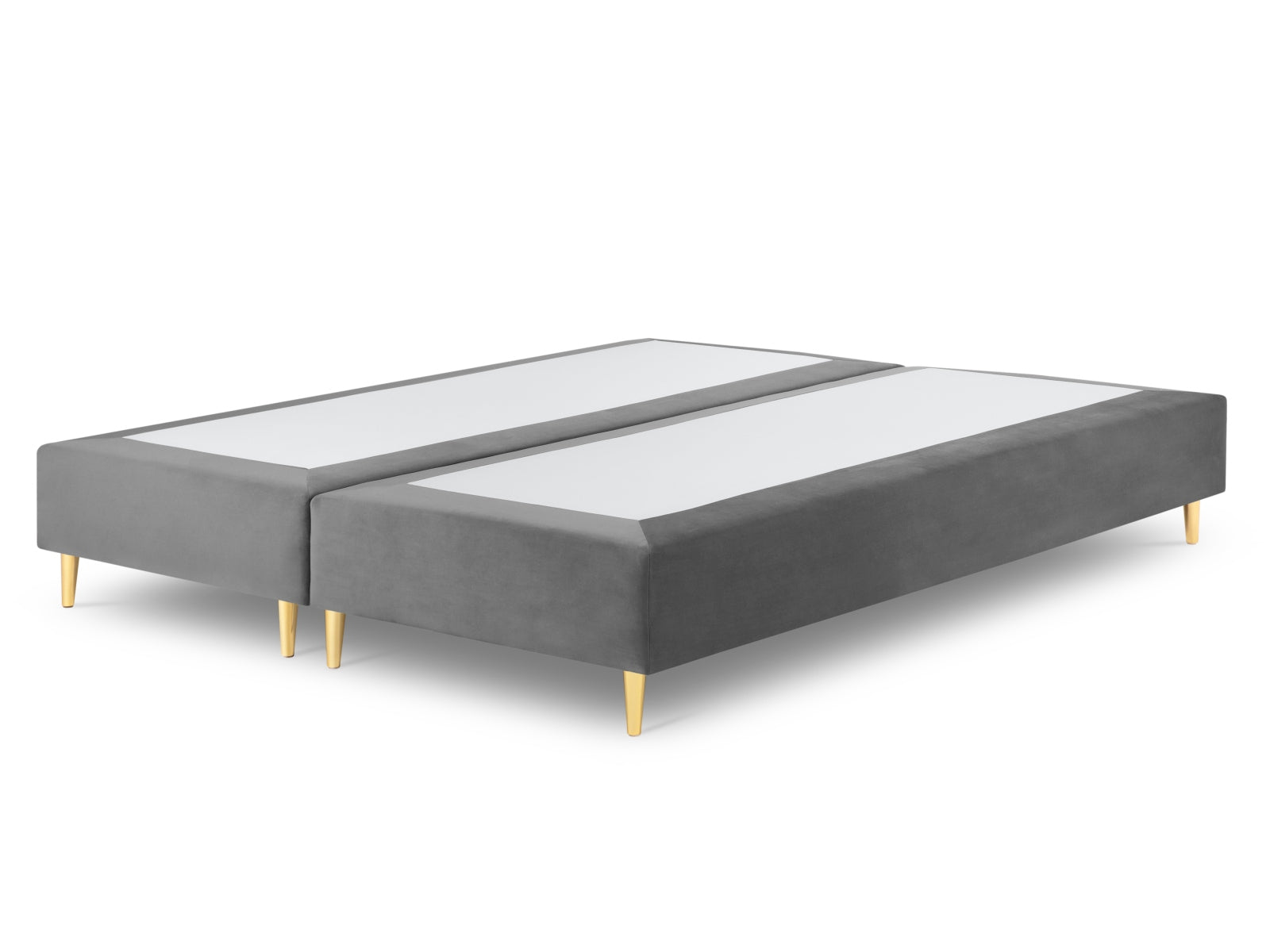 Whale Velour Base  in Light Grey präsentiert im Onlineshop von KAQTU Design AG. Bettgestell ist von Micadoni