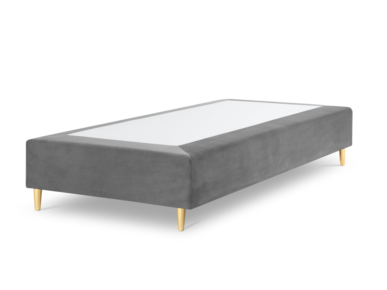 Whale Velour Base  in Light Grey präsentiert im Onlineshop von KAQTU Design AG. Bettgestell ist von Micadoni