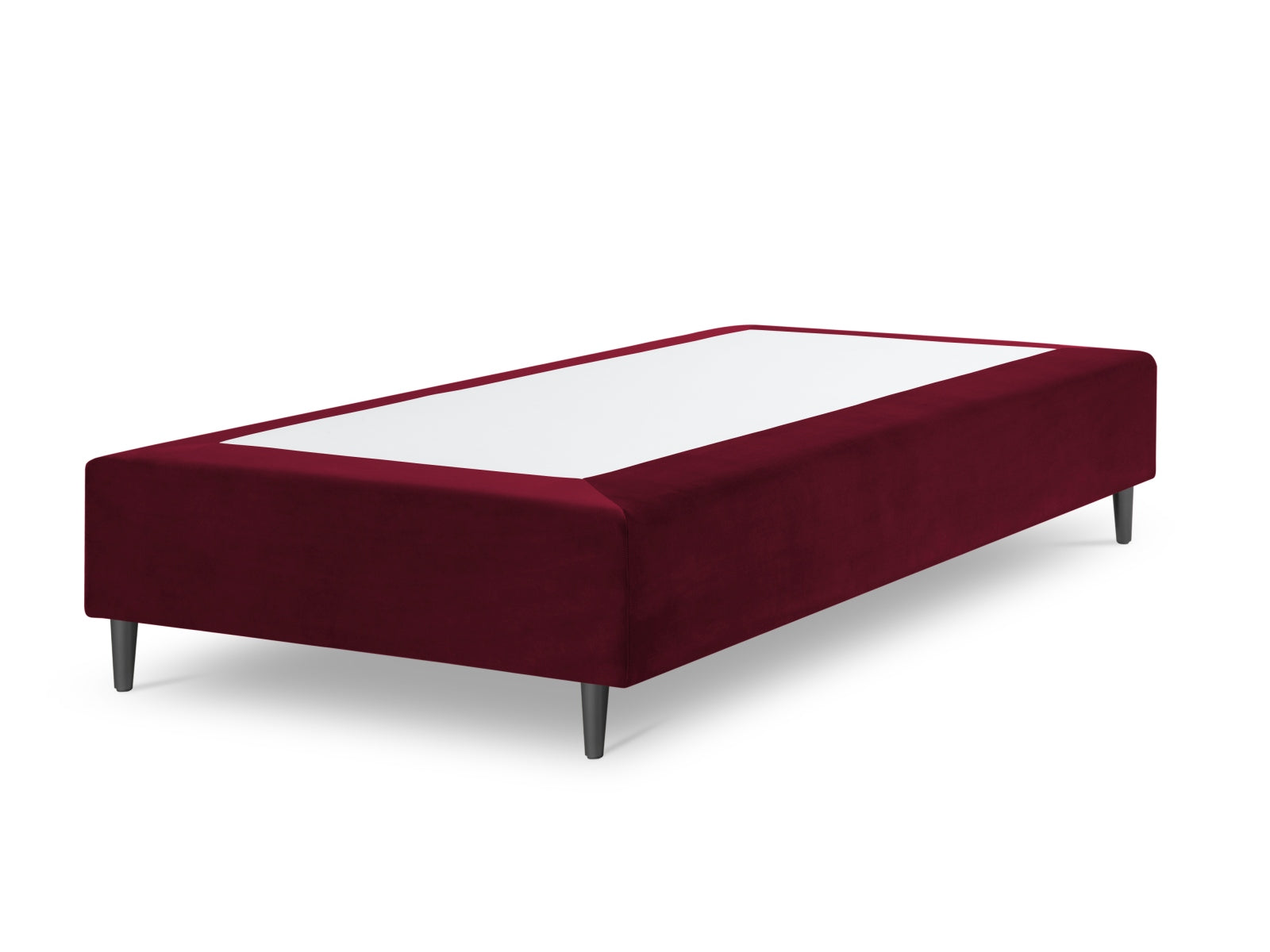 Whale Velour Base  in Dark Red präsentiert im Onlineshop von KAQTU Design AG. Bettgestell ist von Micadoni