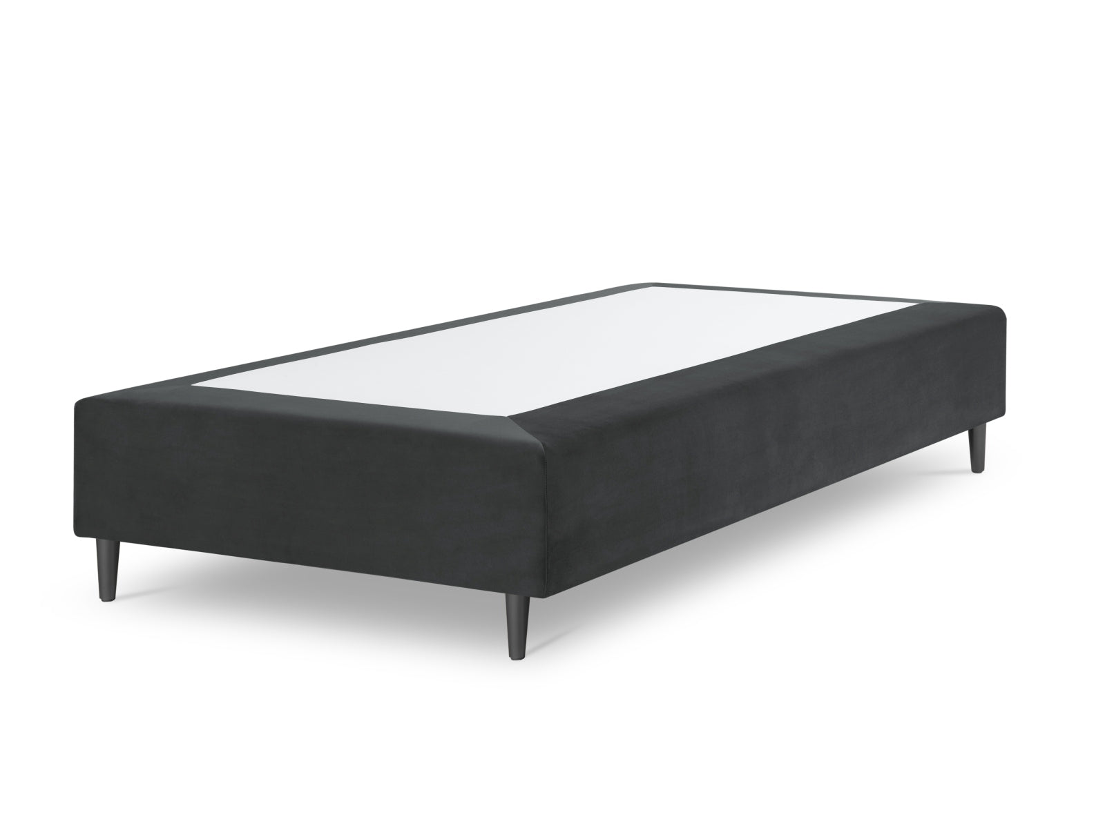 Whale Velour Base  in Dark Grey präsentiert im Onlineshop von KAQTU Design AG. Bettgestell ist von Micadoni