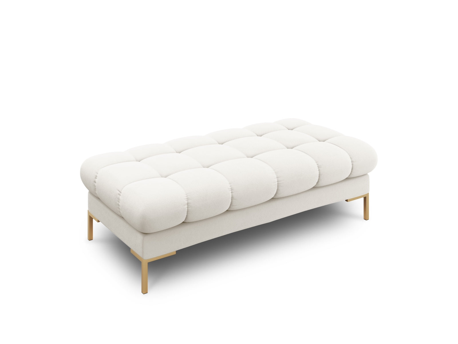 Mamaia Bank 2 Sitzer in Light Beige/Gold präsentiert im Onlineshop von KAQTU Design AG. Sitzbank ist von Micadoni