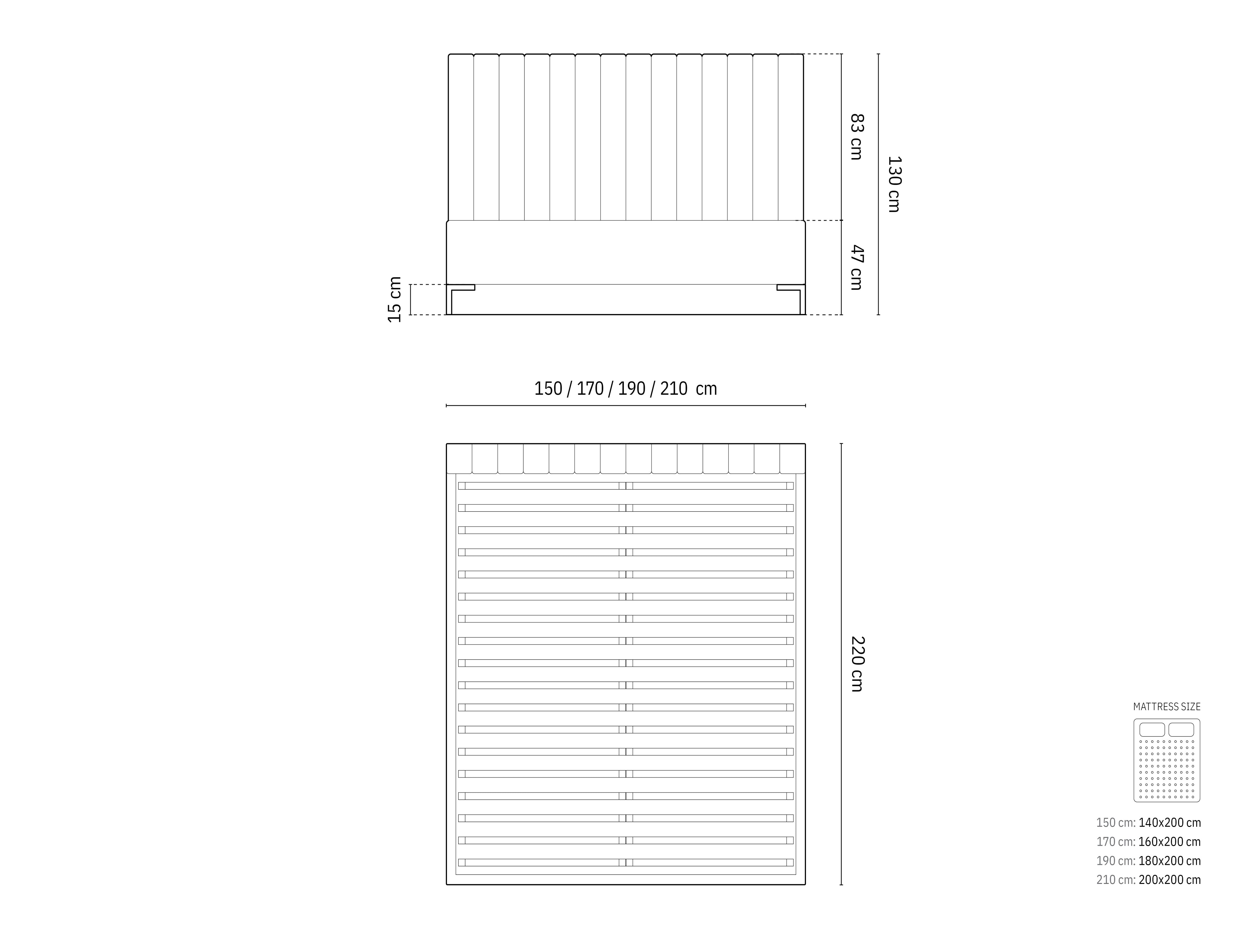 Entdecken Sie das stilvolle Allison Boucle Bett von Micadoni – ideal für Ihr Schlafzimmer, mit praktischem Stauraum und elegantem Headboard.