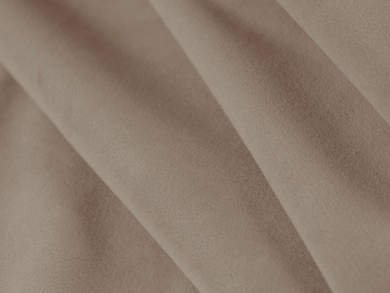 Elegantes Solange Bett in Almond Beige-Magic Velvet, 140 cm Kopfteil, bietet praktischen Stauraum und fügt sich harmonisch in moderne Schlafzimmer ein.