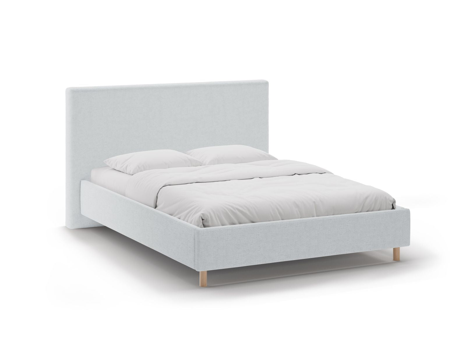 Eloise Bett mit Stauraum mit Kopfteil 140cm in Light Grey-Moly präsentiert im Onlineshop von KAQTU Design AG. Bett ist von Micadoni