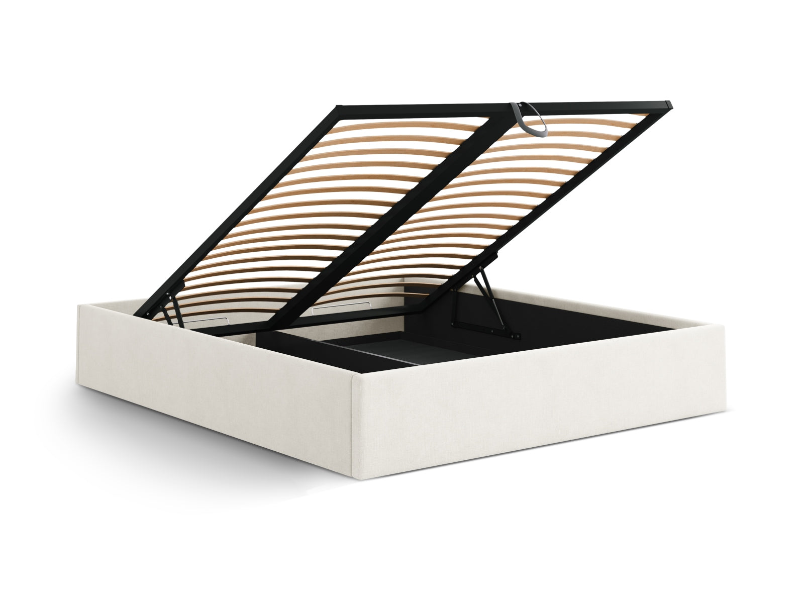Susan Bett mit Stauraum  in Light Beige präsentiert im Onlineshop von KAQTU Design AG. Bett ist von Micadoni