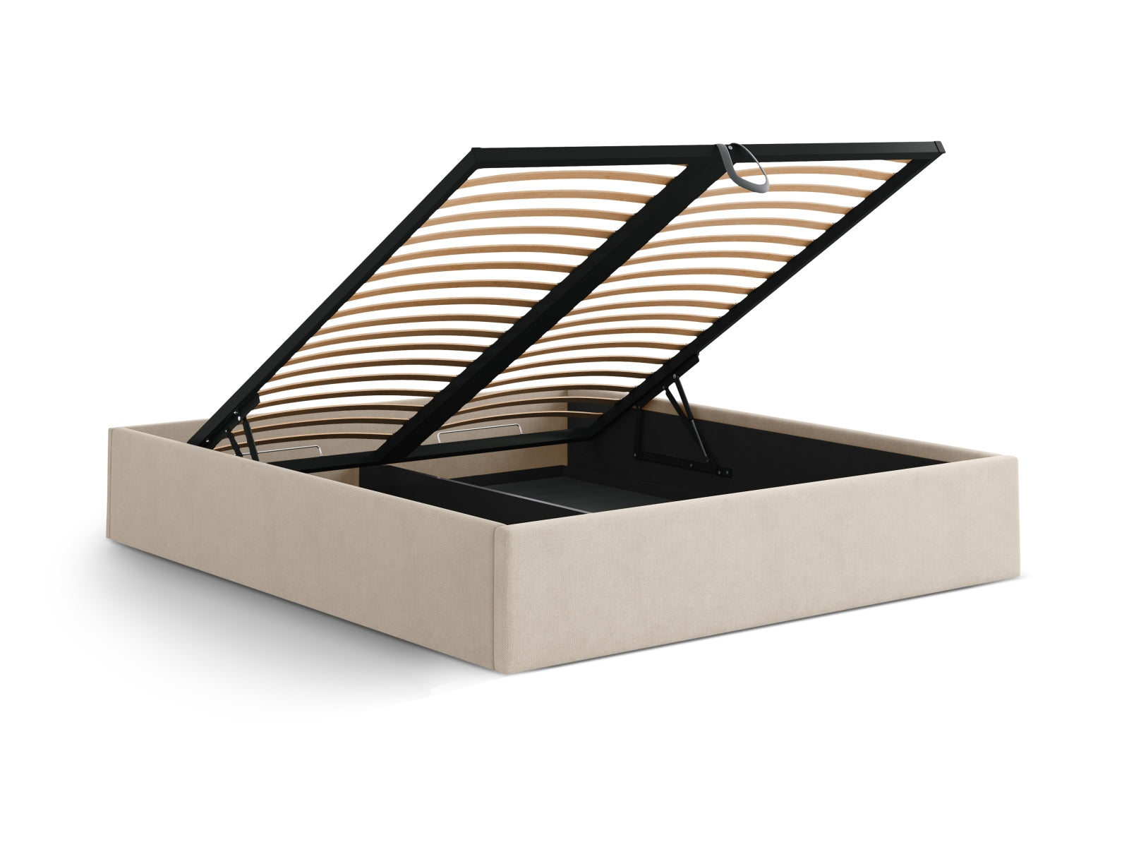 Susan Bett mit Stauraum  in Cappuccino präsentiert im Onlineshop von KAQTU Design AG. Bett ist von Micadoni