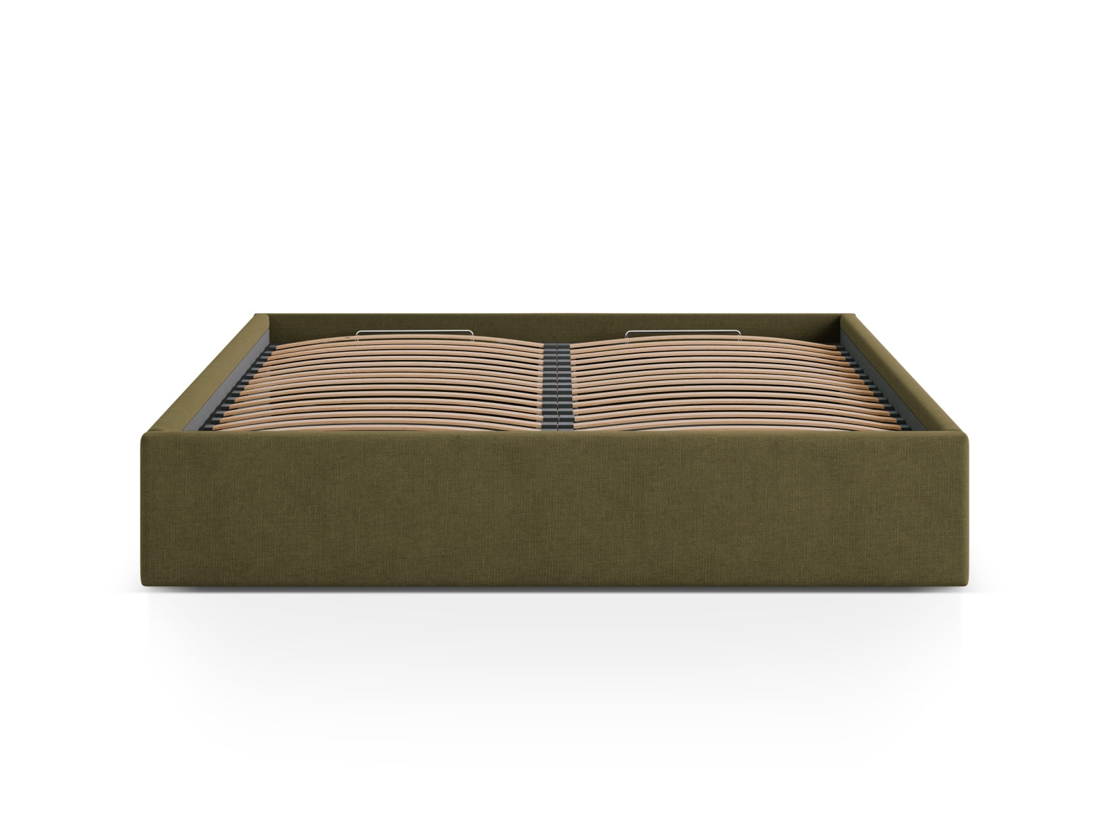 Susan Bett mit Stauraum  in Green präsentiert im Onlineshop von KAQTU Design AG. Bett ist von Micadoni