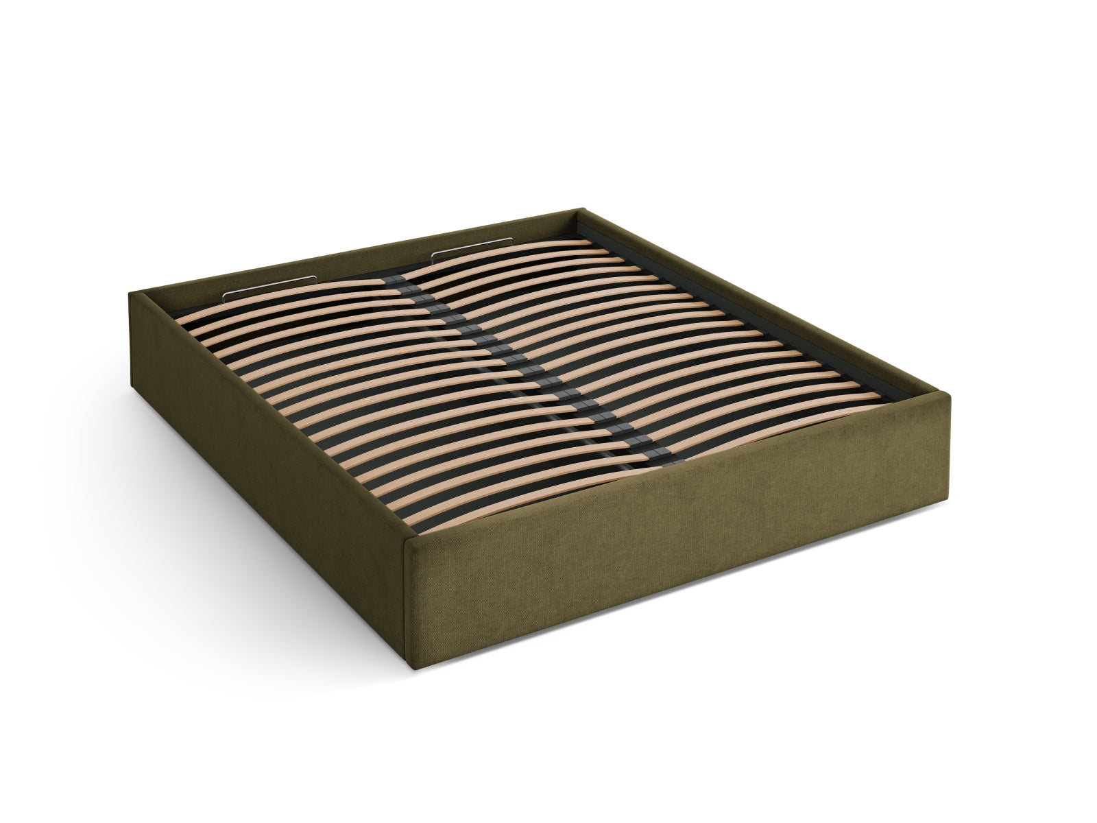 Susan Bett mit Stauraum  in Green präsentiert im Onlineshop von KAQTU Design AG. Bett ist von Micadoni