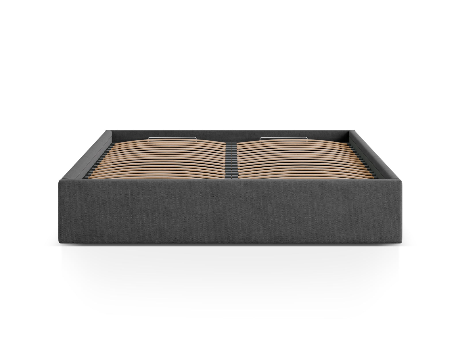 Susan Bett mit Stauraum  in Anthracite präsentiert im Onlineshop von KAQTU Design AG. Bett ist von Micadoni