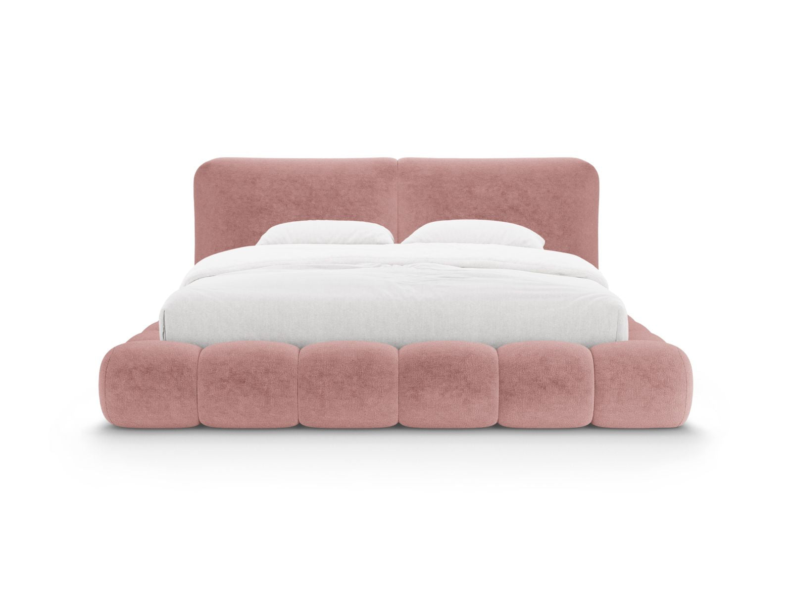 Elegantes Solange Bett mit praktischem Stauraum und stilvollem Kopfteil in 140 cm Breite, ideal für moderne Schlafzimmer.
