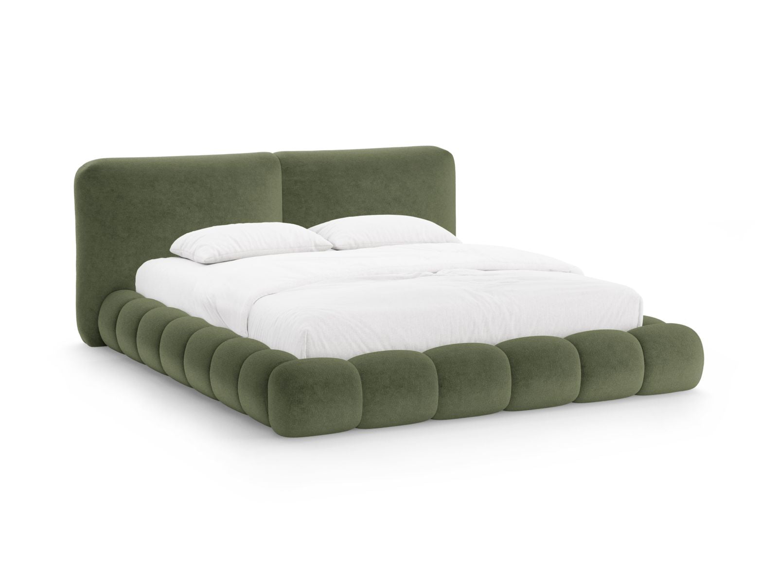Solange Bett mit Stauraum mit Kopfteil 140cm in Green-Perfect Harmony präsentiert im Onlineshop von KAQTU Design AG. Bett ist von Micadoni