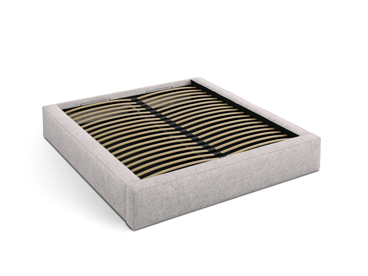Susan Bett mit Stauraum 140cm in Beige Melange-Puente präsentiert im Onlineshop von KAQTU Design AG. Bett ist von Micadoni