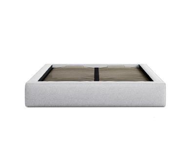 Simon Bett mit Stauraum  in Light Grey Melange präsentiert im Onlineshop von KAQTU Design AG. Bett ist von Micadoni