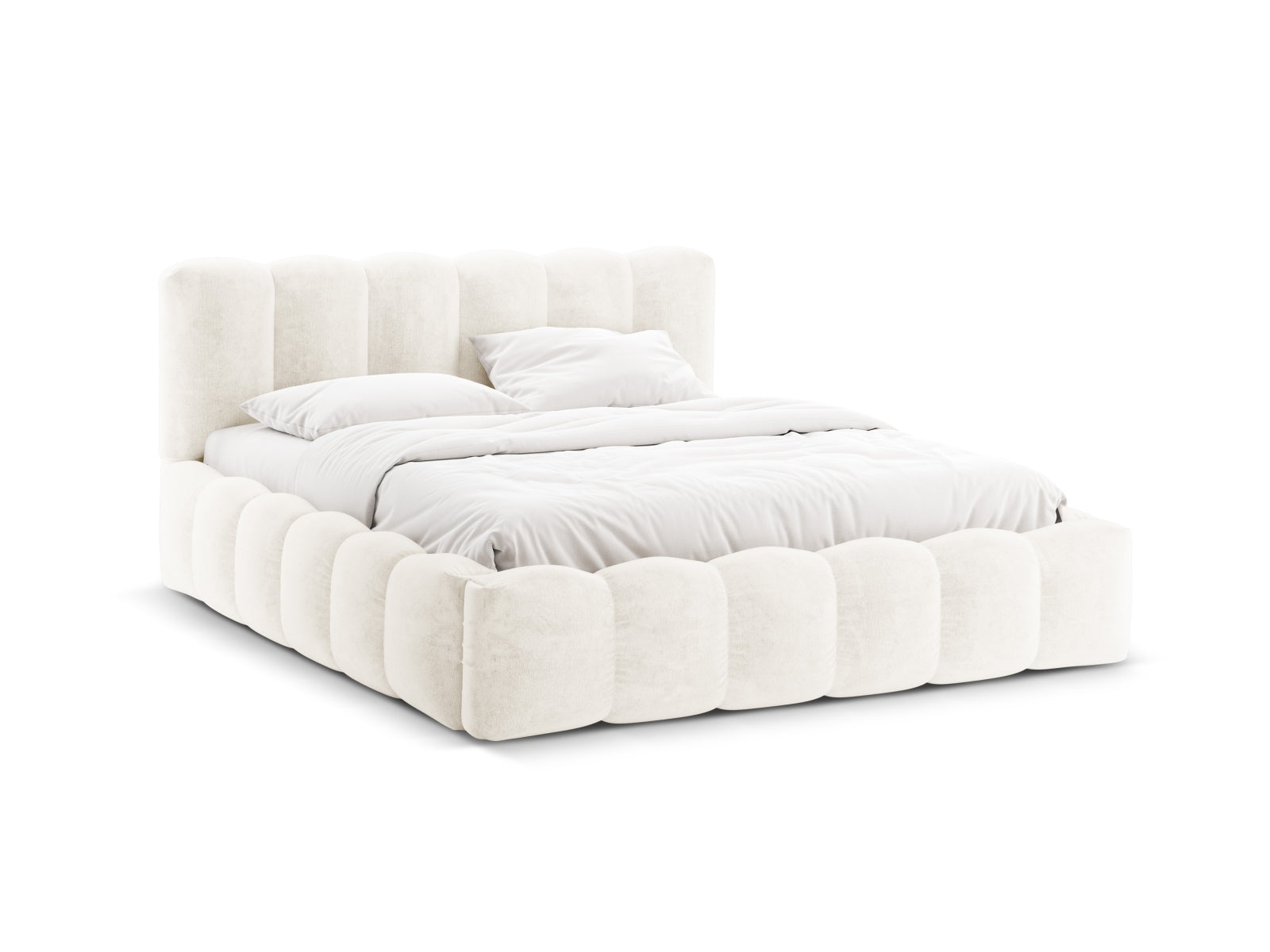Lupine Bett mit Stauraum und Headboard  166cm in Light Beige präsentiert im Onlineshop von KAQTU Design AG. Bett ist von Micadoni