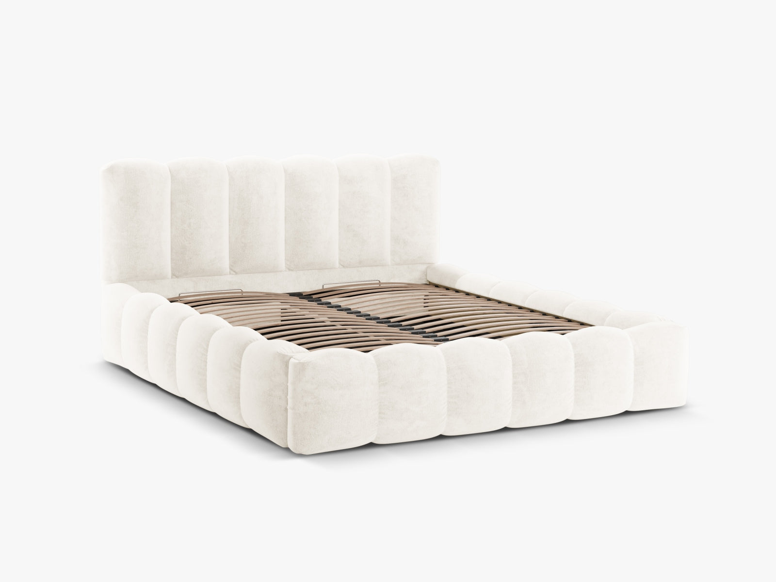 Lupine Bett mit Stauraum und Headboard  166cm in Light Beige präsentiert im Onlineshop von KAQTU Design AG. Bett ist von Micadoni