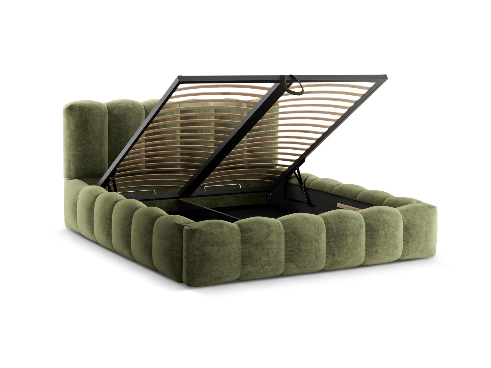 Lupine Bett mit Stauraum und Headboard  166cm in Light Green präsentiert im Onlineshop von KAQTU Design AG. Bett ist von Micadoni