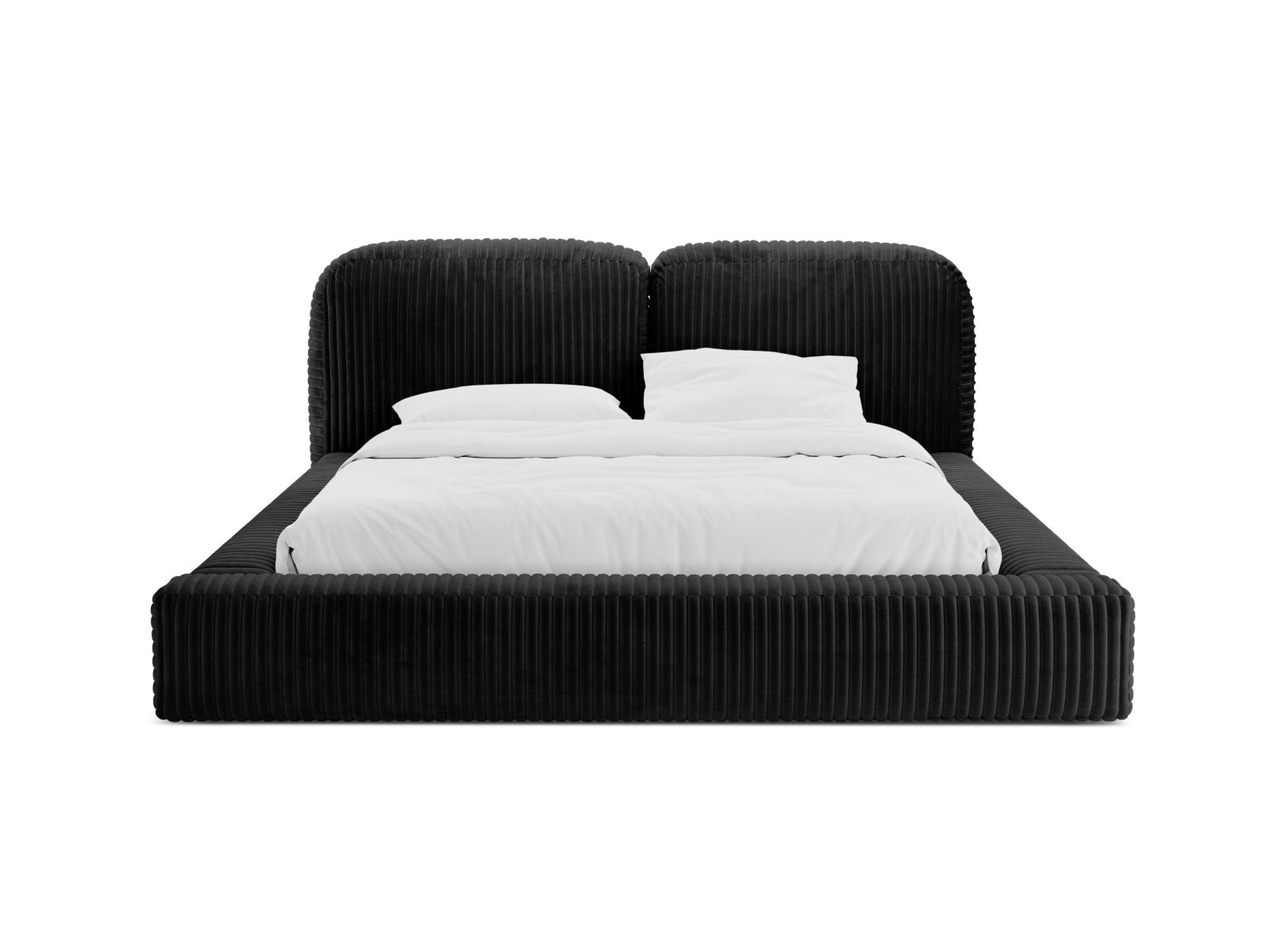 Elegantes Martina Bett mit praktischem Stauraum und stilvollem Kopfteil in 140 cm Breite, ideal für moderne Schlafzimmer.