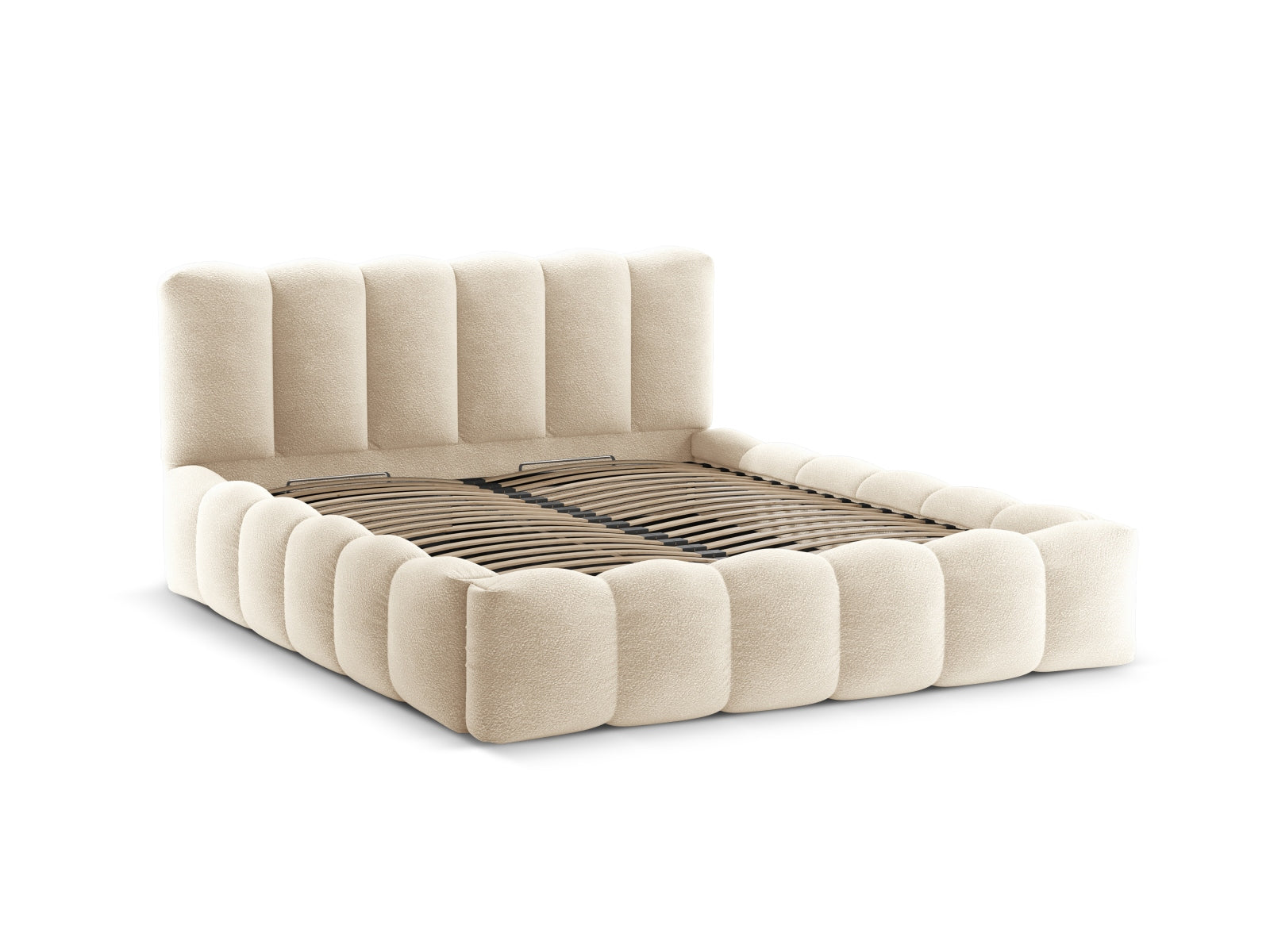 Lupine Bett mit Stauraum und Headboard  186cm in Beige präsentiert im Onlineshop von KAQTU Design AG. Bett ist von Micadoni