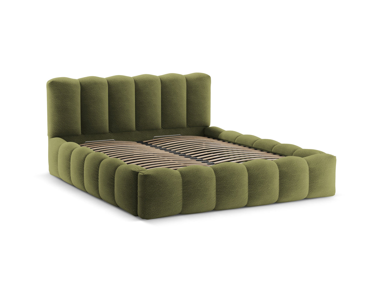 Lupine Bett mit Stauraum und Headboard 160cm in Dark Olive Green-Baloo präsentiert im Onlineshop von KAQTU Design AG. Bett ist von Micadoni
