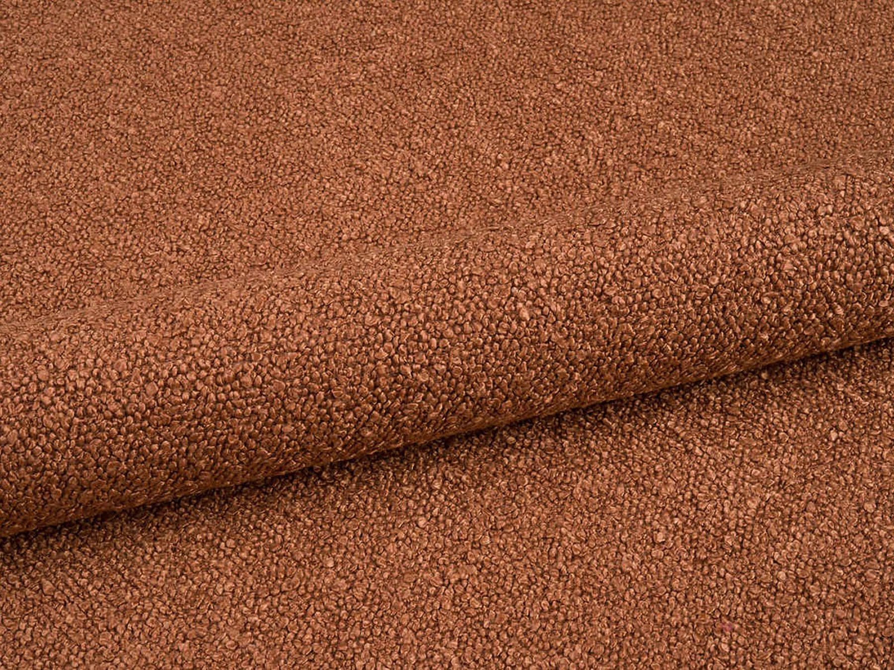 Modernes Ovalo Bett in warmem Terracotta mit praktischem Stauraum und ansprechendem Kopfteil, perfekt für jedes stilvolle Schlafzimmer.