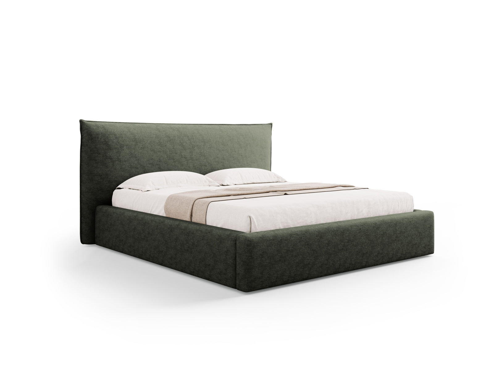 Kaelle Bett mit Stauraum und Headboard  200cm in Green präsentiert im Onlineshop von KAQTU Design AG. Bett ist von Micadoni
