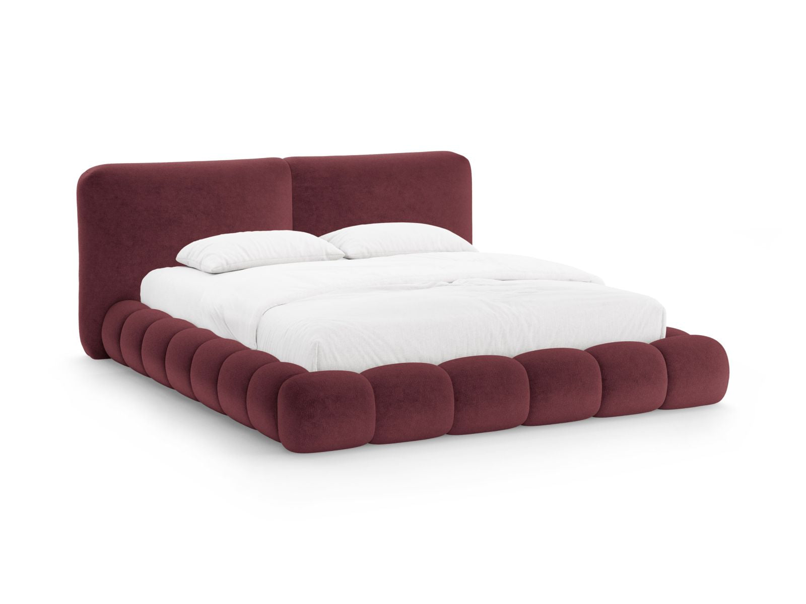 Solange Bett mit Stauraum mit Kopfteil 160cm in Cherrywood-Perfect Harmony präsentiert im Onlineshop von KAQTU Design AG. Bett ist von Micadoni