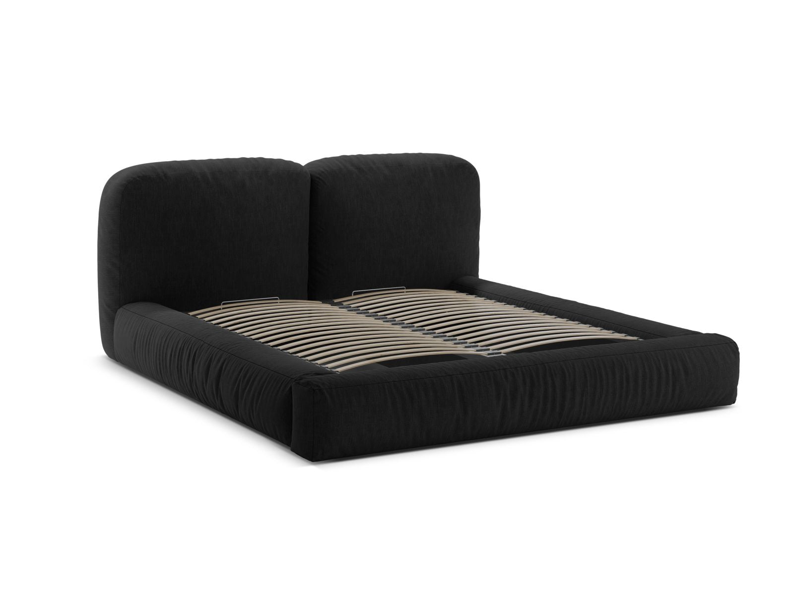 Elegantes Martina Bett mit 160 cm Breite, bietet cleveren Stauraum und ein modernes Kopfteil für ein stilvolles Schlafzimmer.