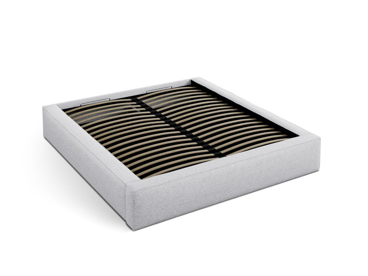 Susan Bett mit Stauraum 160cm in Light Grey Melange-Puente präsentiert im Onlineshop von KAQTU Design AG. Bett ist von Micadoni