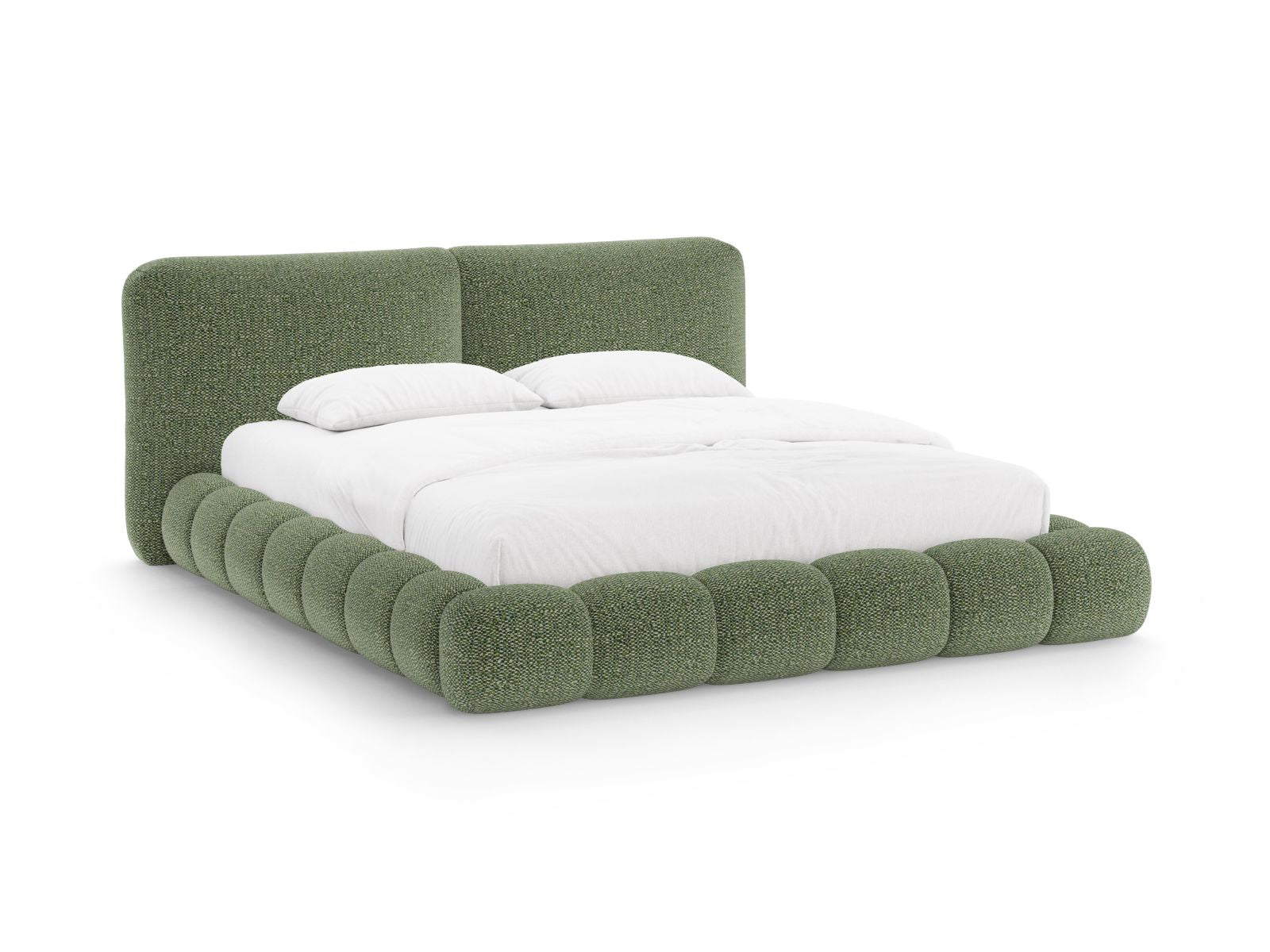 Solange Bett mit Stauraum mit Kopfteil 160cm in Green-SILENCIO präsentiert im Onlineshop von KAQTU Design AG. Bett ist von Micadoni