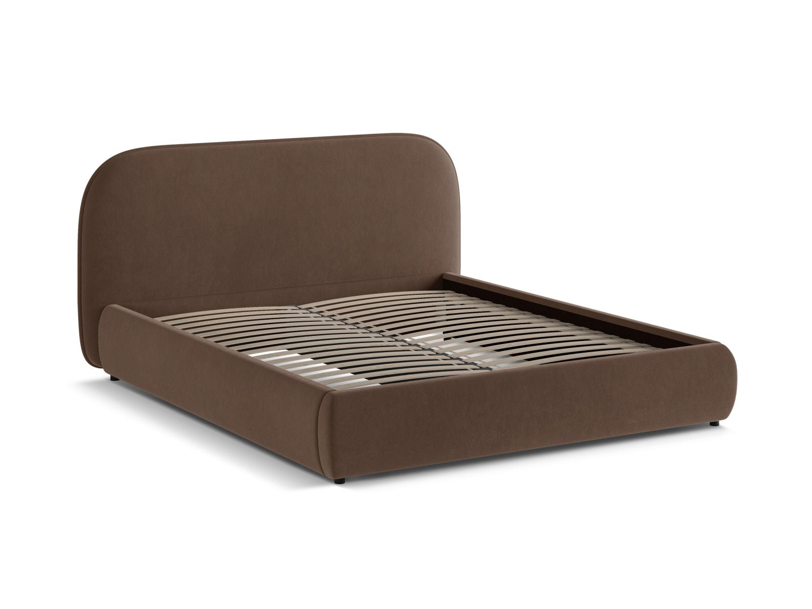 Modernes Murada Bett mit 160 cm hohem Kopfteil von Micadoni, perfekt für ein stilvolles und gemütliches Schlafzimmer.