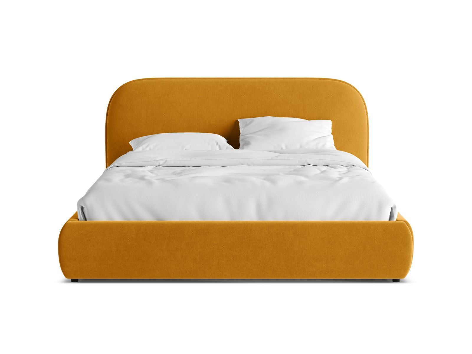 Stilvolles Murada Bett mit 160 cm hohem Kopfteil von Micadoni, perfekt für zeitgemäße Schlafzimmergestaltung und erholsame Nächte.