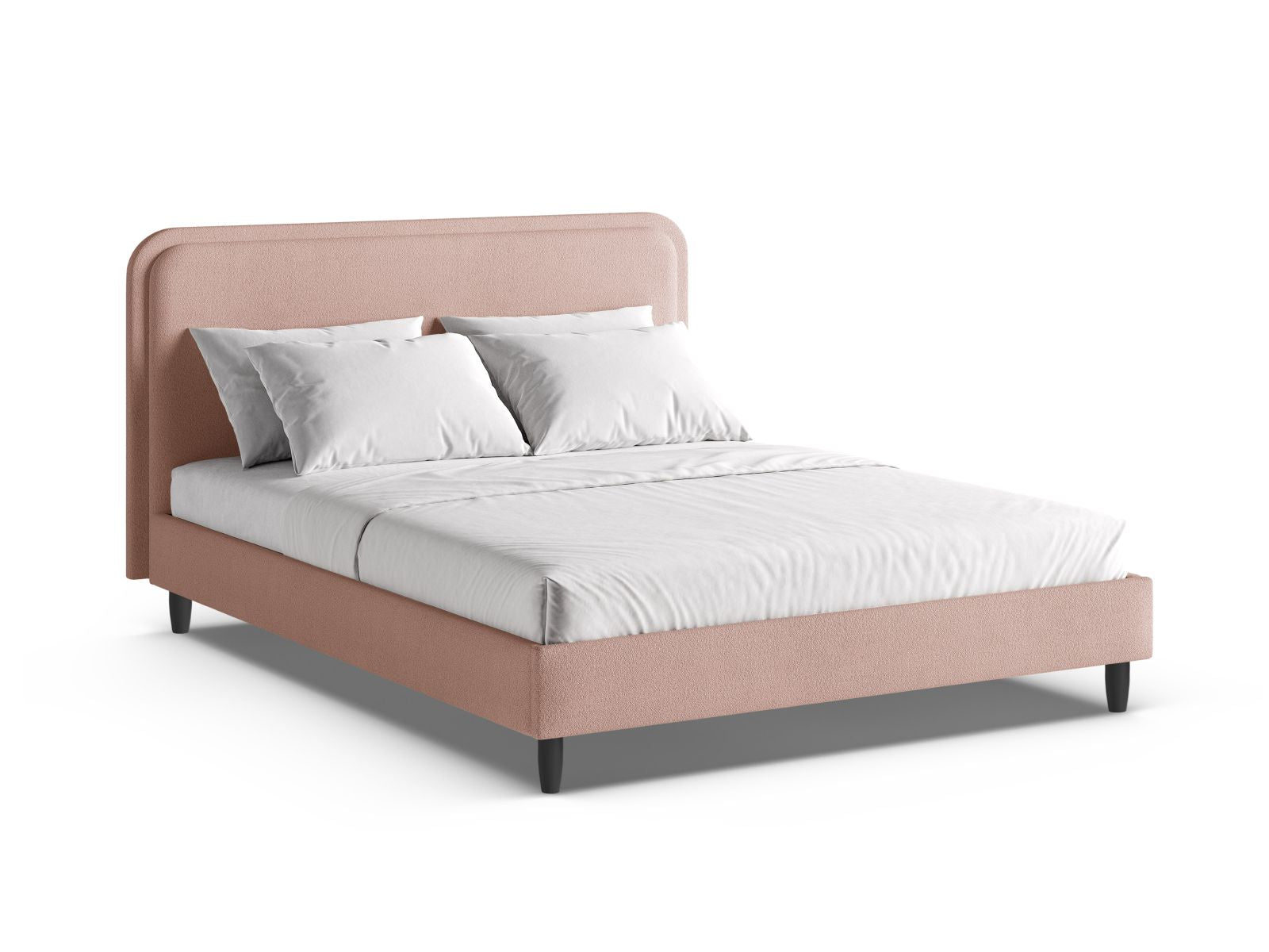 Aveline Bett mit Kopfteil 180cm in Powder Pink-Baloo präsentiert im Onlineshop von KAQTU Design AG. Bett ist von Micadoni