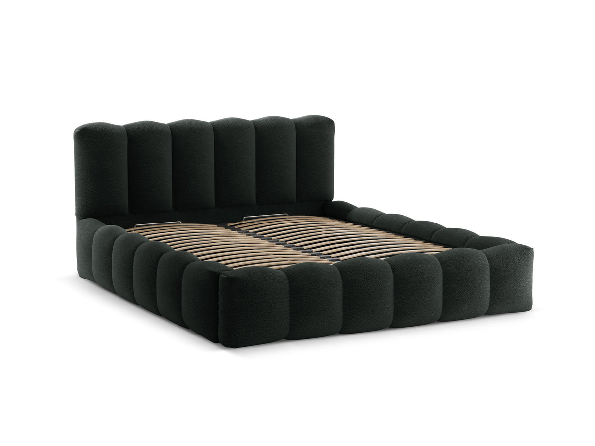 Lupine Bett mit Stauraum und Headboard 180cm in Black-Baloo präsentiert im Onlineshop von KAQTU Design AG. Bett ist von Micadoni