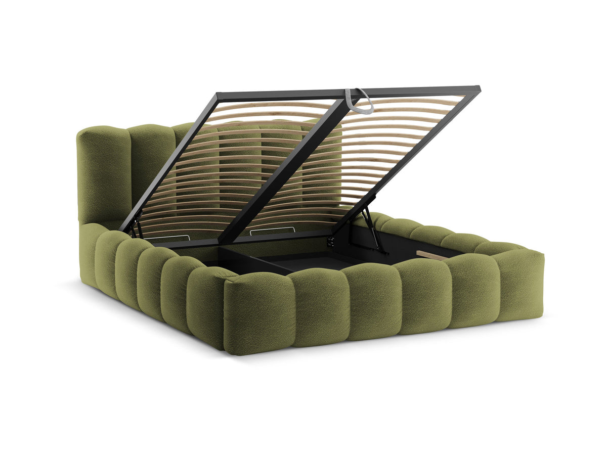 Lupine Bett mit Stauraum und Headboard 180cm in Dark Olive Green-Baloo präsentiert im Onlineshop von KAQTU Design AG. Bett ist von Micadoni