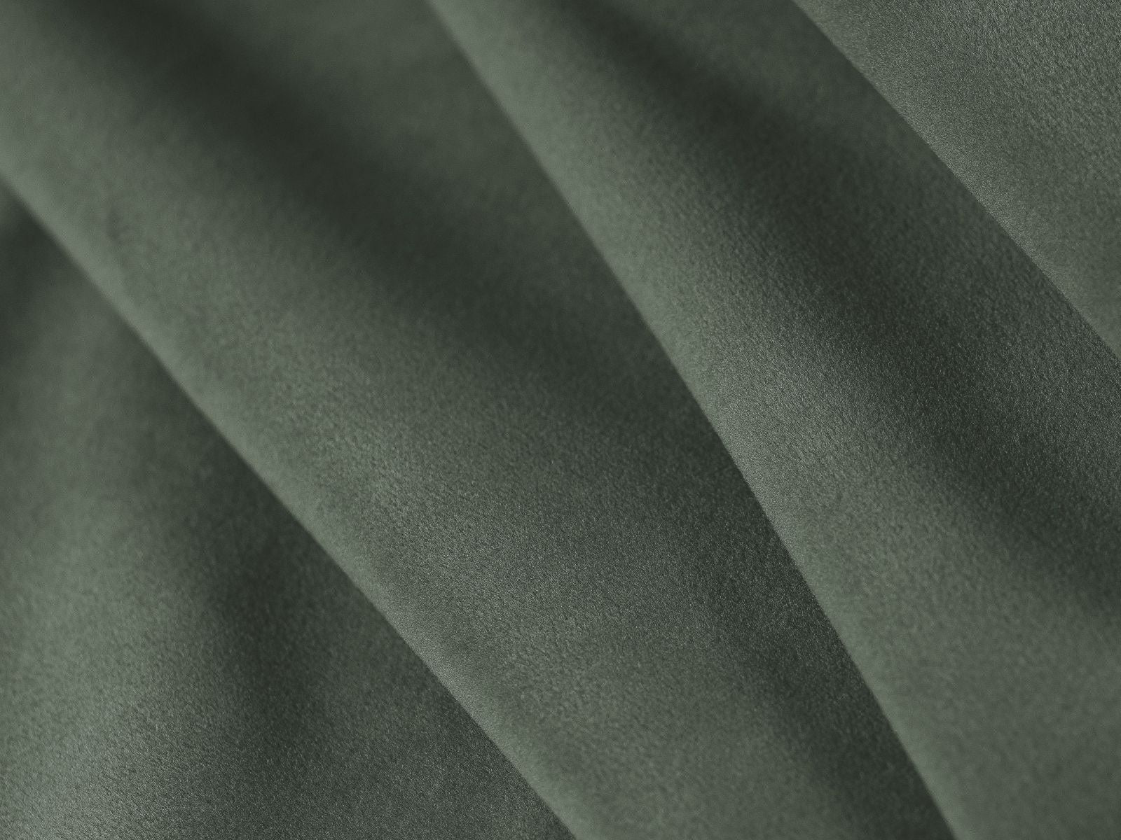 Modernes Ovalo Bett in 180 cm Breite, bietet cleveren Stauraum und ein ansprechendes Kopfteil aus grünem Magic Velvet.