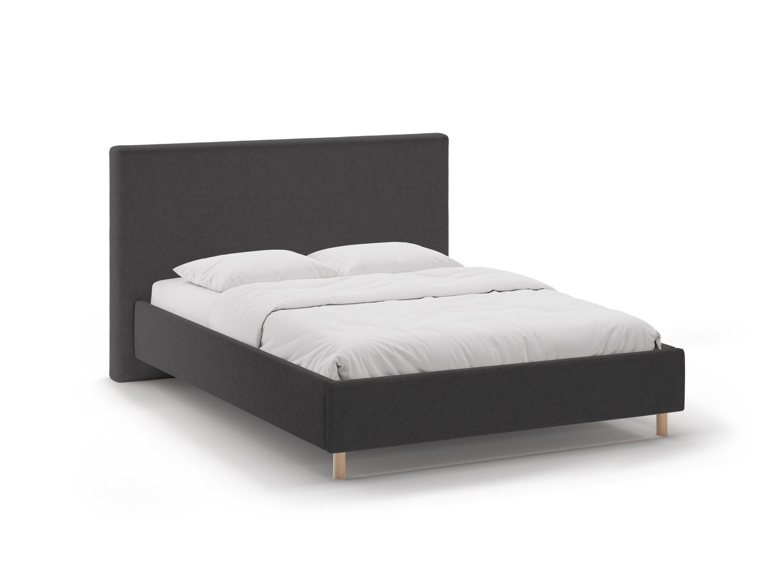 Eloise Bett mit Stauraum mit Kopfteil 180cm in Anthracite-Moly präsentiert im Onlineshop von KAQTU Design AG. Bett ist von Micadoni