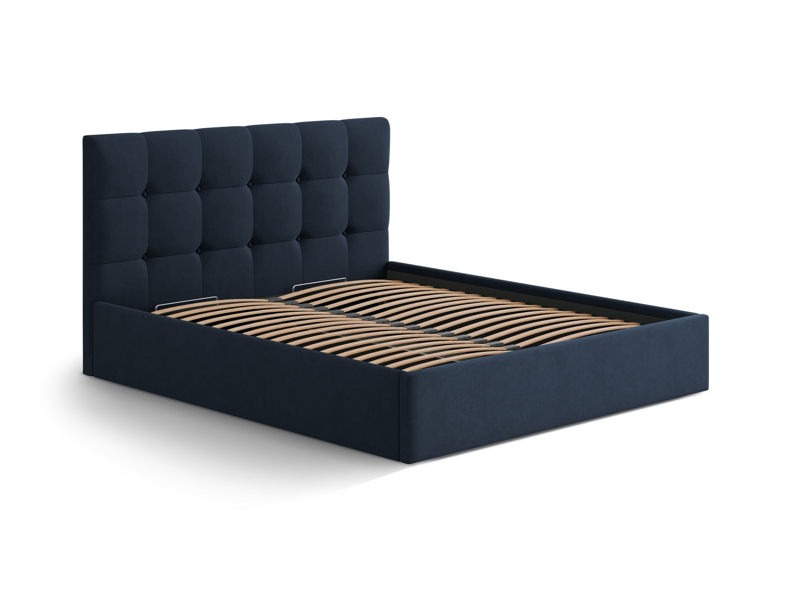 Susan Bett mit Stauraum  in Royal Blue präsentiert im Onlineshop von KAQTU Design AG. Bett ist von Micadoni