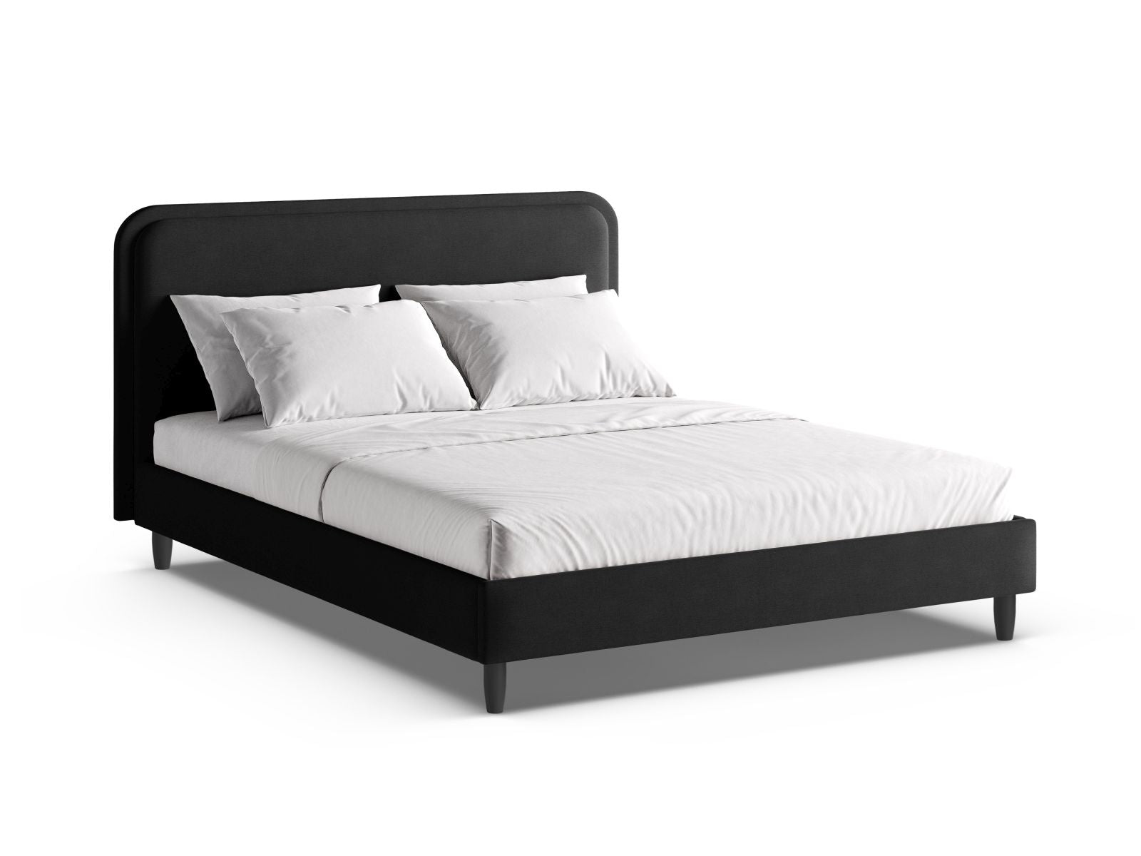 Aveline Bett mit Kopfteil 180cm in Light Grey-Wind präsentiert im Onlineshop von KAQTU Design AG. Bett ist von Micadoni