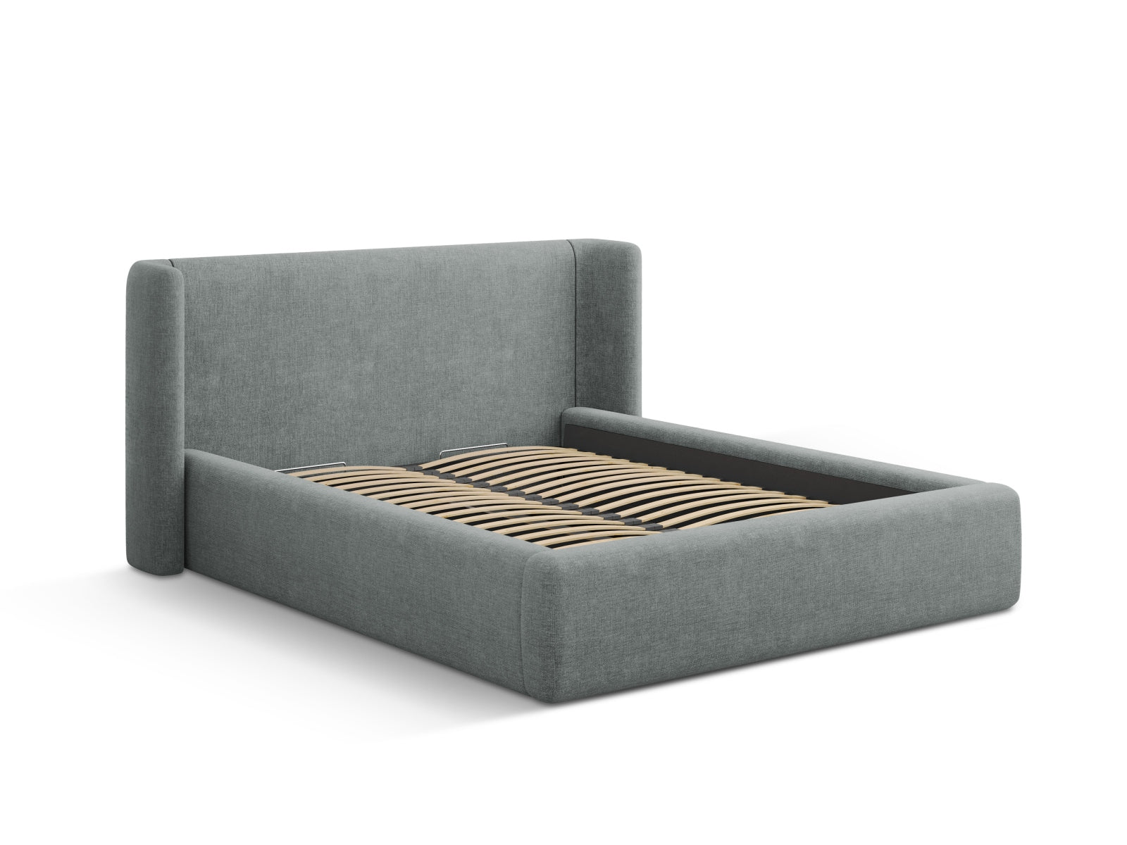 Entdecken Sie das Jolene Bett von Micadoni: modernes Design, praktischer Stauraum und stilvolles Headboard für Ihr perfektes Schlafzimmer!