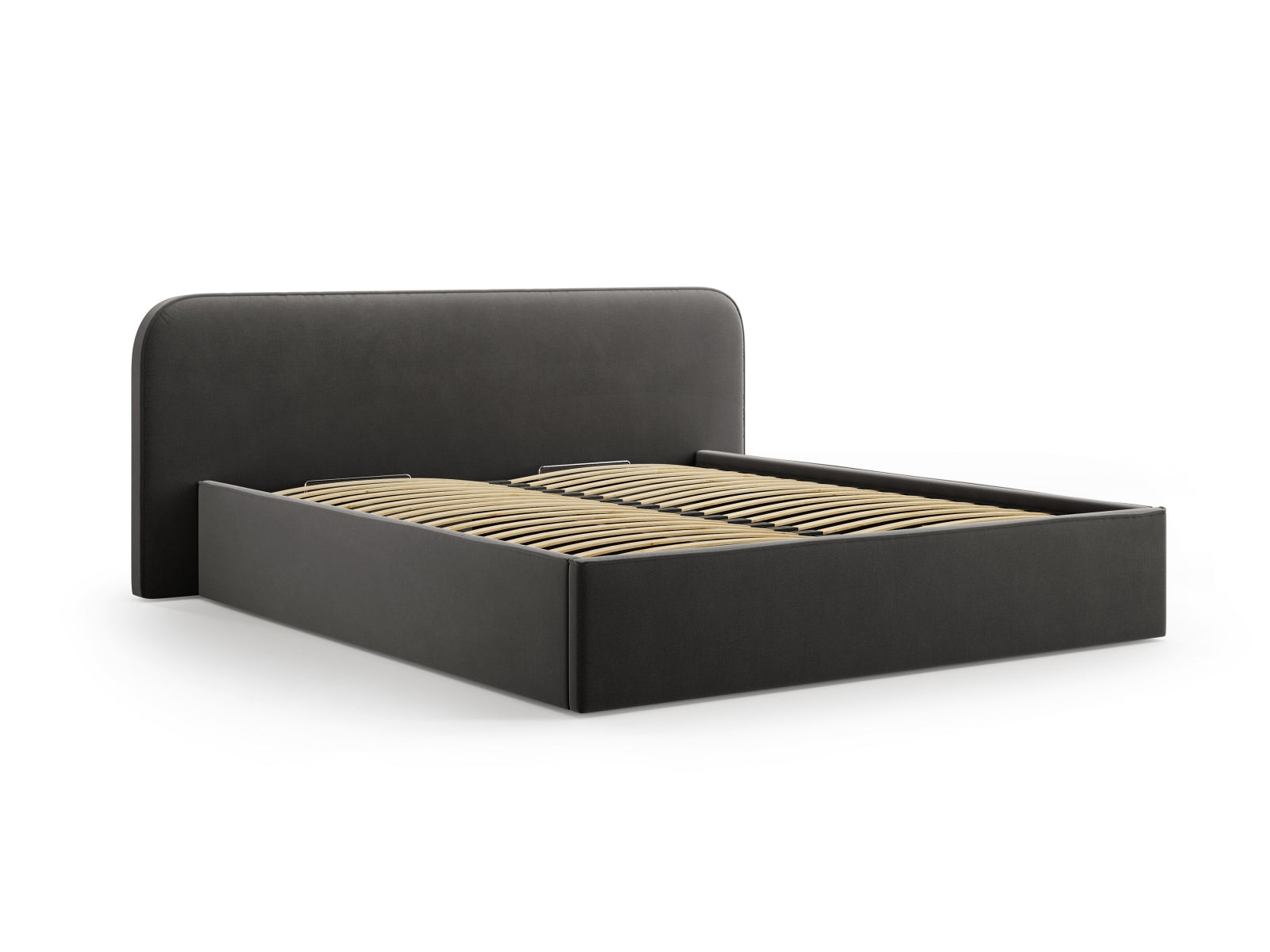 Entdecken Sie das stilvolle Elizabeth Velour Bett von Micadoni. Mit integriertem Stauraum und elegantem Headboard – ideal für Ihr modernes Schlafzimmer!