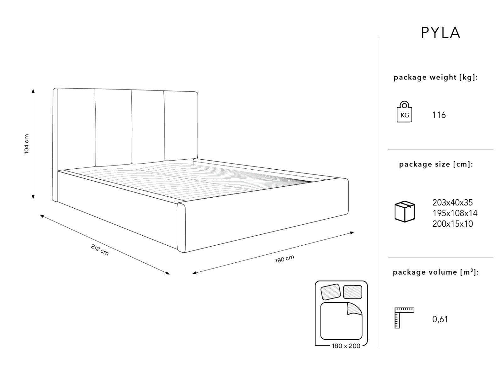 Pyla Velour Bett mit Stauraum und Headboard  in Beige präsentiert im Onlineshop von KAQTU Design AG. Bett ist von Micadoni