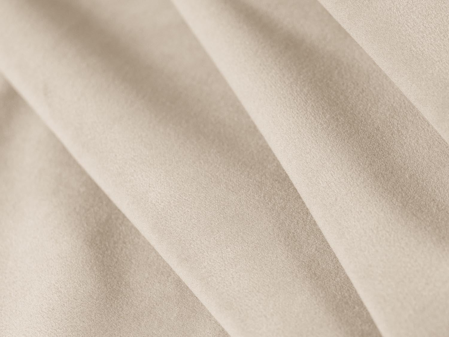 Pyla Velour Bett mit Stauraum und Headboard  in Beige präsentiert im Onlineshop von KAQTU Design AG. Bett ist von Micadoni