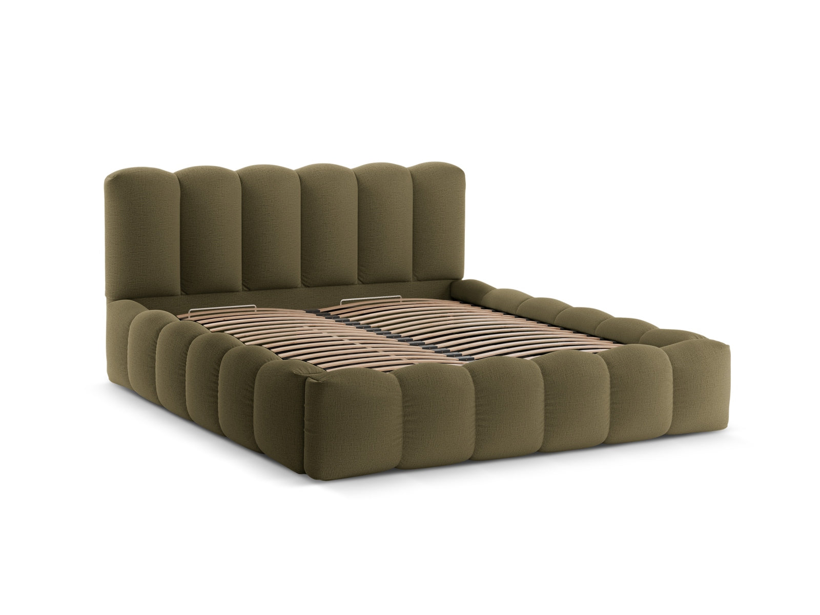 Lupine Bett mit Stauraum und Headboard  226cm in Green präsentiert im Onlineshop von KAQTU Design AG. Bett ist von Micadoni